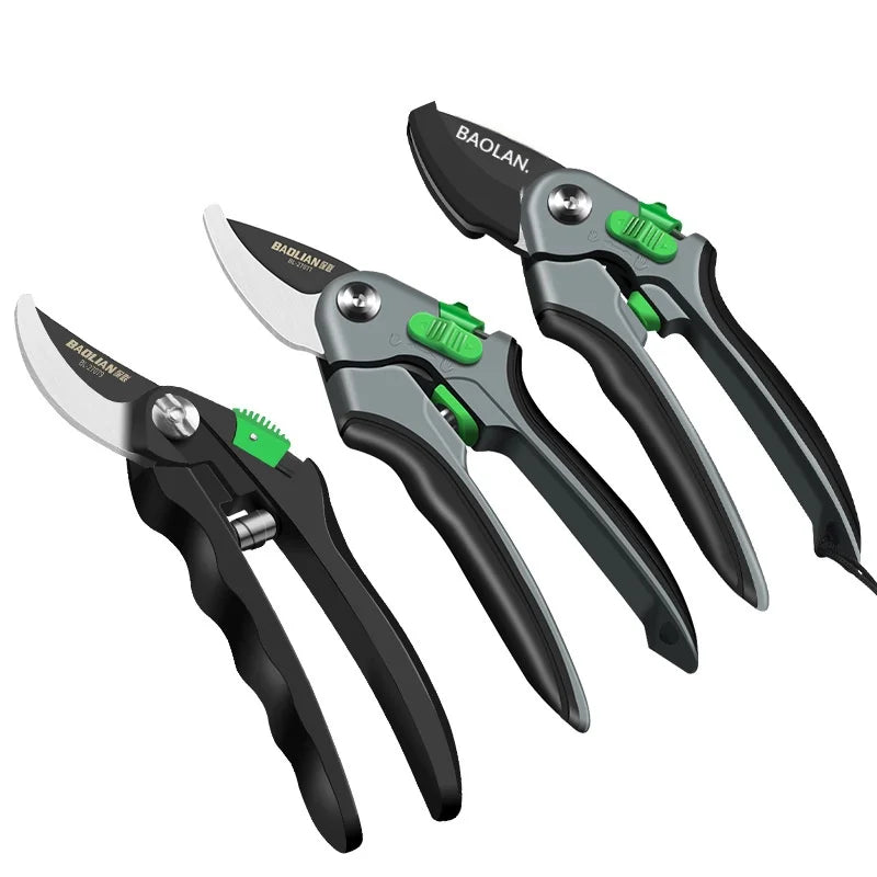 Plant Trim Pruner Cut Horticulture Secateur Shrub Garden Scissor Set Branch Shear Orchard Pruning Shears Tools