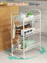 Five-Tier Rolling Storage Cart — view 10