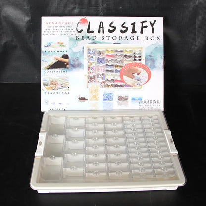 42/50/78 Grids Box Elizabeth Ward Bead Storage Portable Container Transparent Diamond Painting Plastic Storage Box