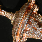 Crystal Hourglass Pendant Necklace — view 5