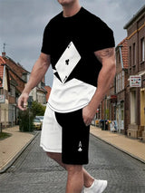 Men's King Graphic T-Shirt & Shorts Set — view 8