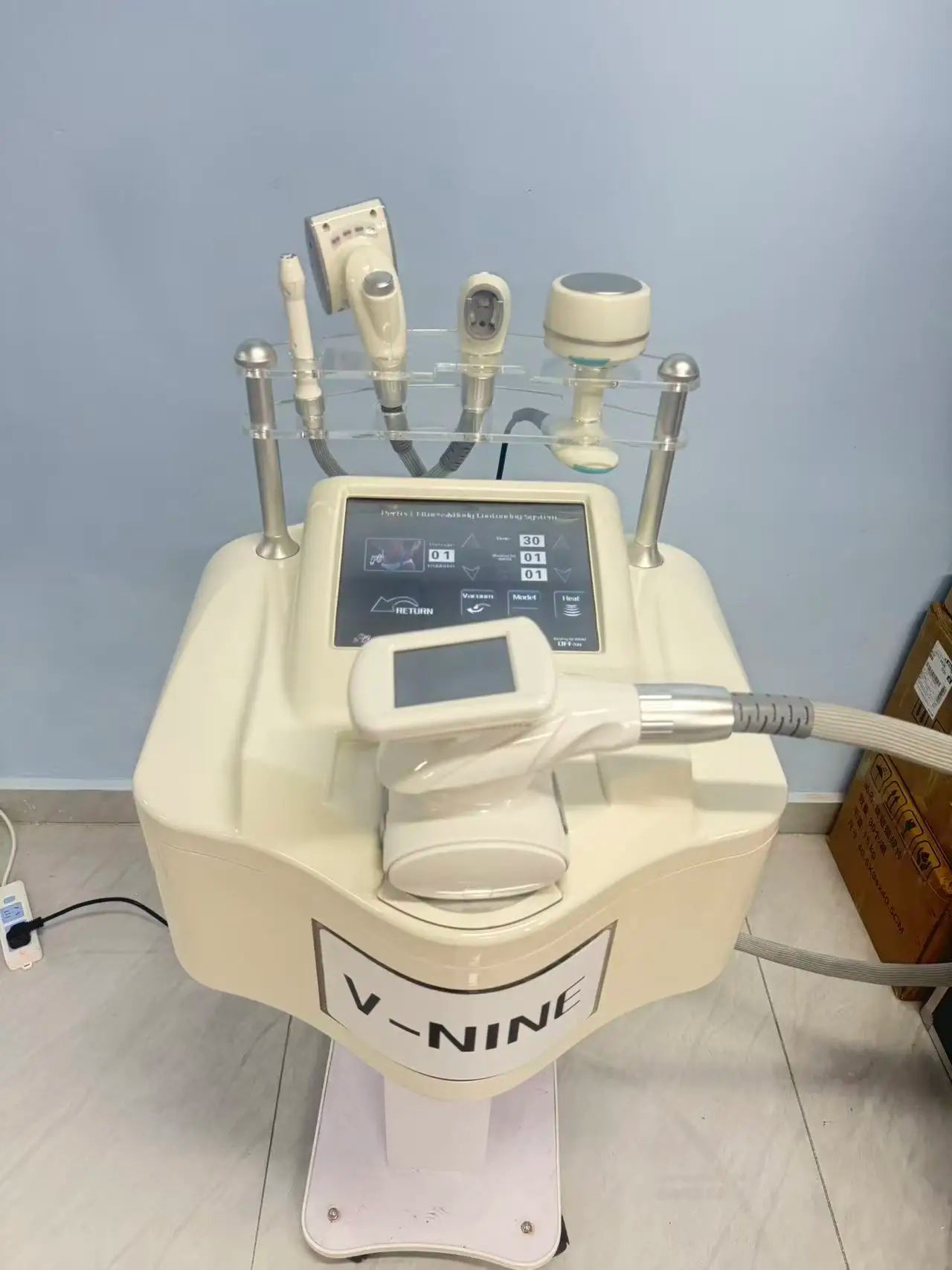 V9 Multifunctional VELABODY Shape Body Slimming Cavitation Cellulite Fat Removal Vacuum Roller eye care Weight loss machine