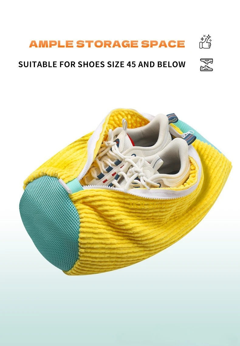 Laundry Bag Shoe Washing Bag Padded Net Protector For Fluffy Fibers Polyester Machine Friendly Drying Wash Bags For Shoes
