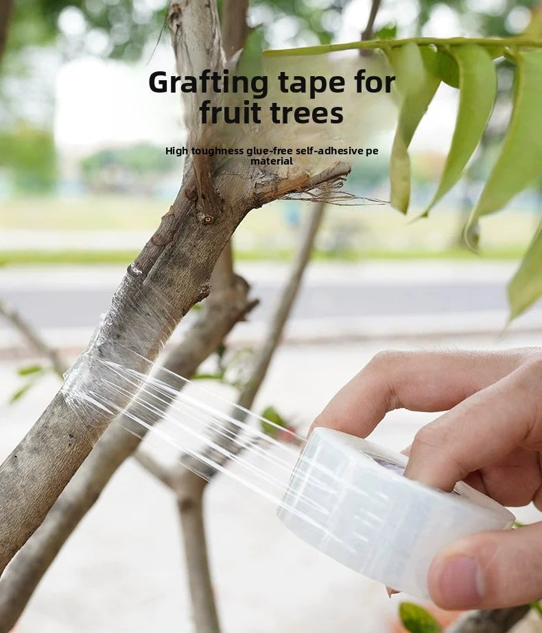200m Length Eco-Friendly Biodegradable Grafting Tape Graft Membrane Gardening Bind Belt PE Grafting Tape Packaging wrapping film