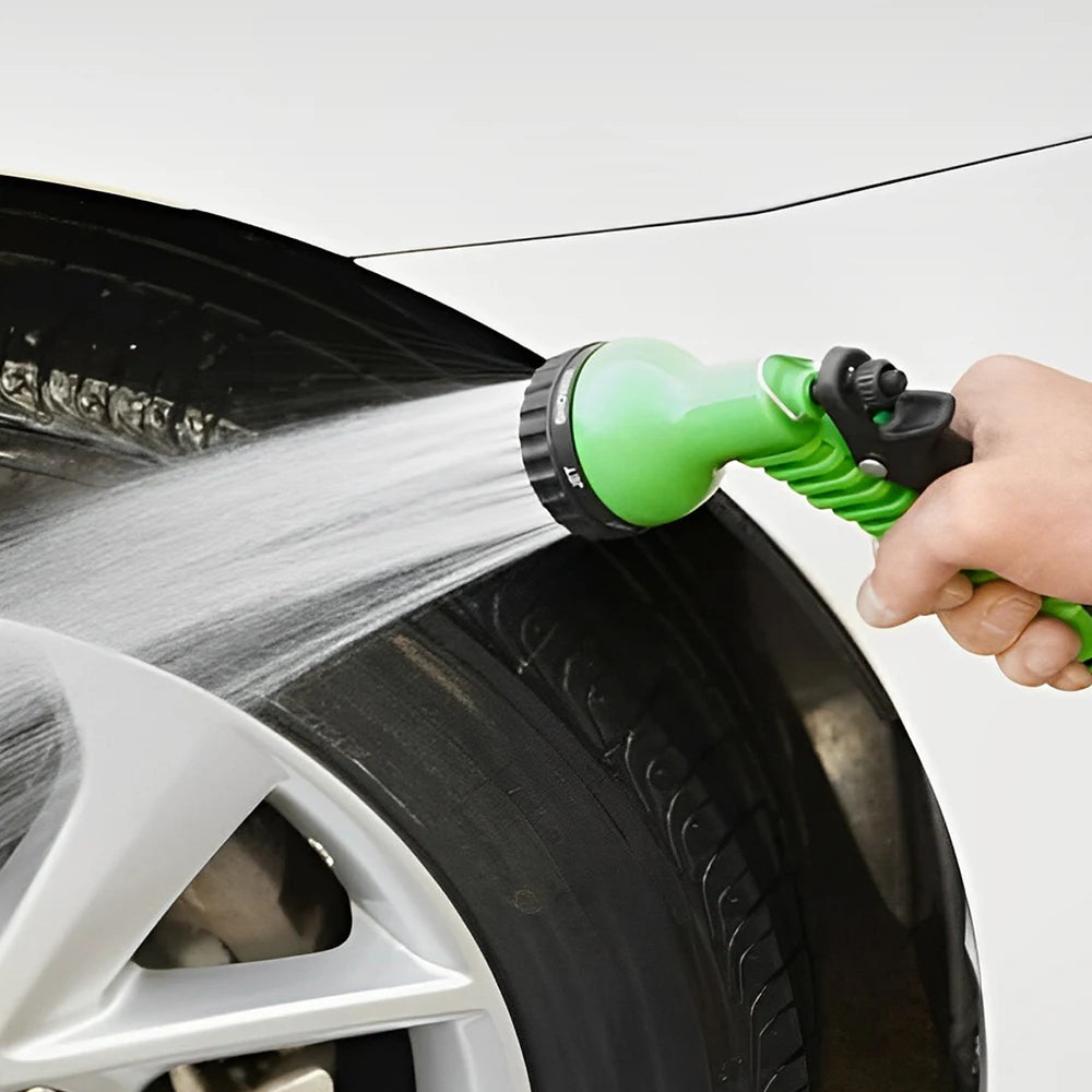 50FT Expandable Magic Hose Lightweight Design Durable Materials 7 Water Spraying Functions Gun Home Garden Watering Tools