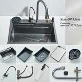 Waterfall Kitchen Sink & Faucet Set — view 7