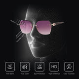 Zenottic Geometric Rimless Sunglasses — view 4
