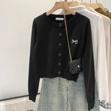 Embroidered Knit Cardigan