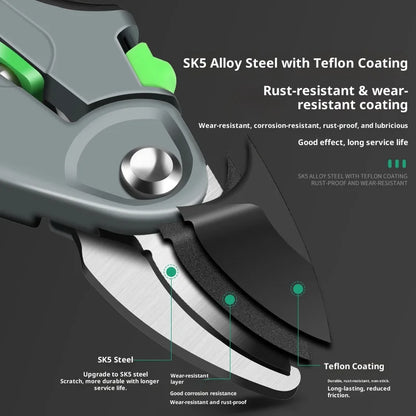 Plant Trim Pruner Cut Horticulture Secateur Shrub Garden Scissor Set Branch Shear Orchard Pruning Shears Tools