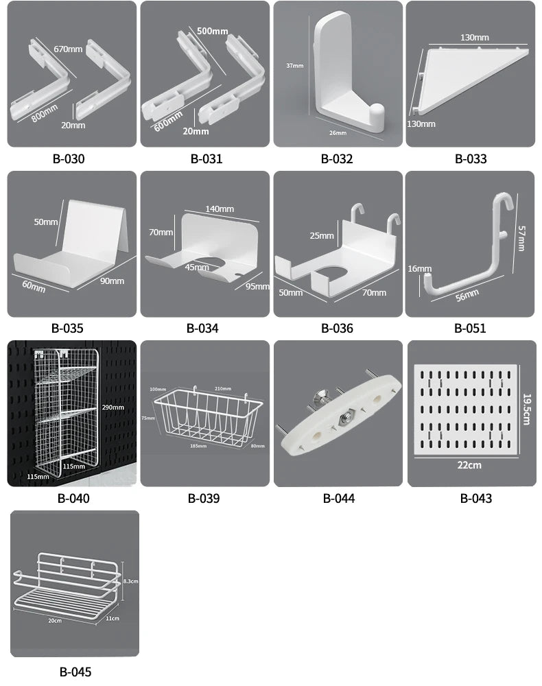 No-Holes Home Organization | This Wall Pegboard Displays & Organizes Your Daily Items & Electronics in Living Room/Study