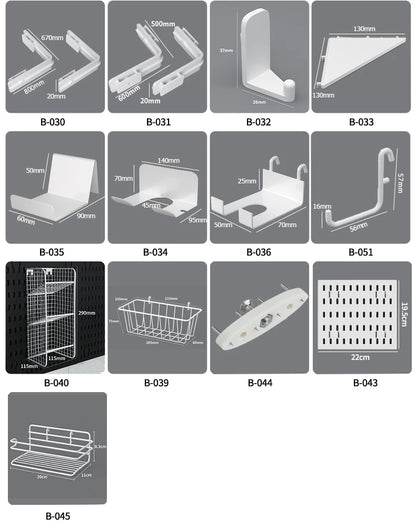 No-Holes Home Organization | This Wall Pegboard Displays & Organizes Your Daily Items & Electronics in Living Room/Study