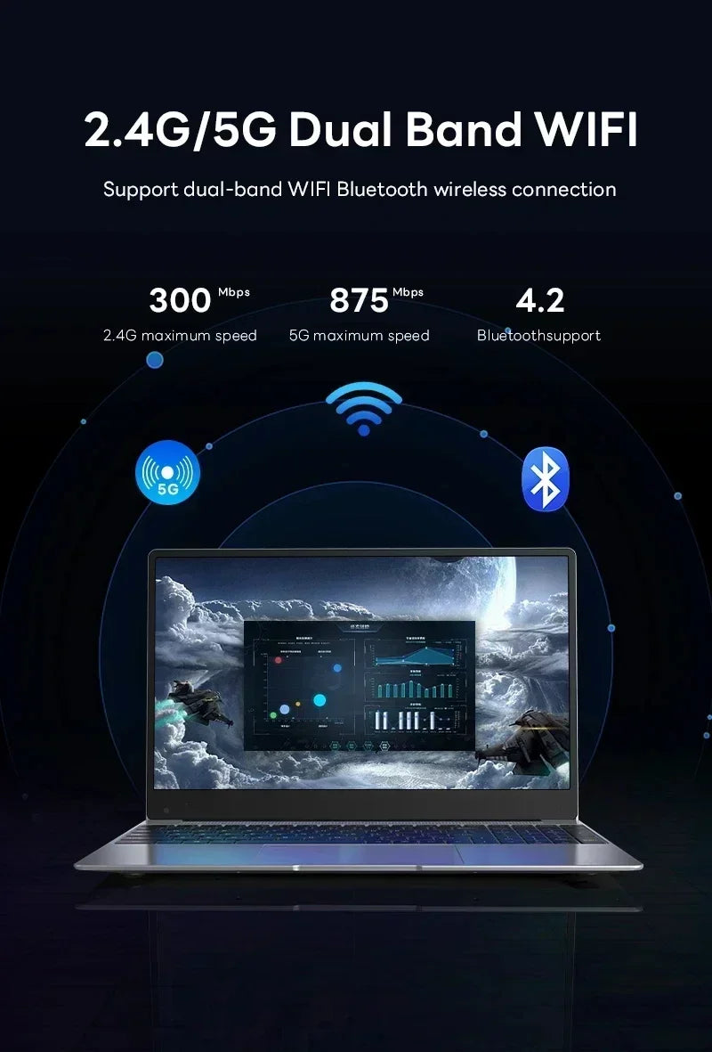 2026 14.1 Inch Ultra Thin Laptop 2026 Win11 Intel I9-9880H DDR4 16GB/32GB RAM 2TB SSD Portable Business Notebook