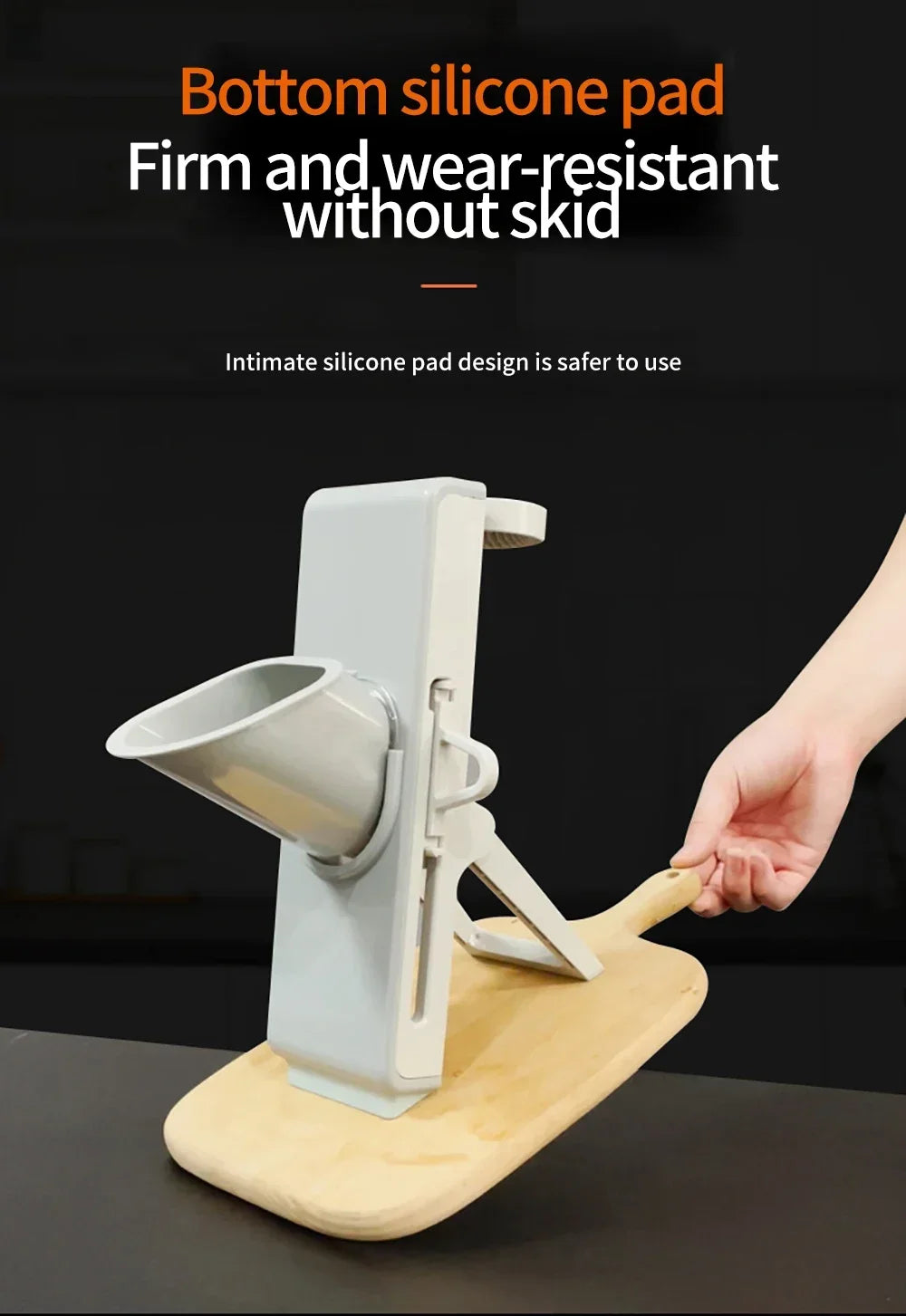 Slicer Safe Mandoline Vegetable Cutter Veggie Dicer Slicer for Julienne French Fry and Potato Get Storage Box with Lid