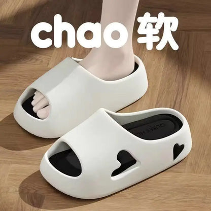 Women's Cloud Cushion Summer Slippers - Ultra-Soft EVA Slides with Thick Sole, Non-Slip Bath/Home Sandals for Indoor & Outdoor