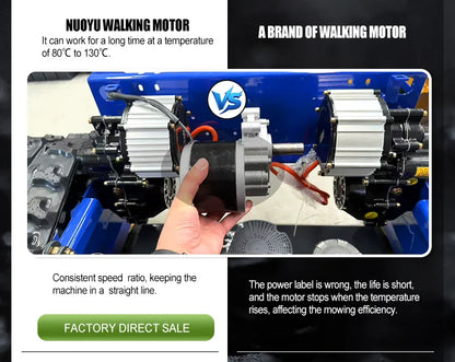 Customized Remote Control Self Propelled DIY Mower AWY-550 Crawler All-terrain with Simple Operation and High Efficiency CE EPA