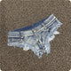 Low-Rise Stretch Denim Shorts