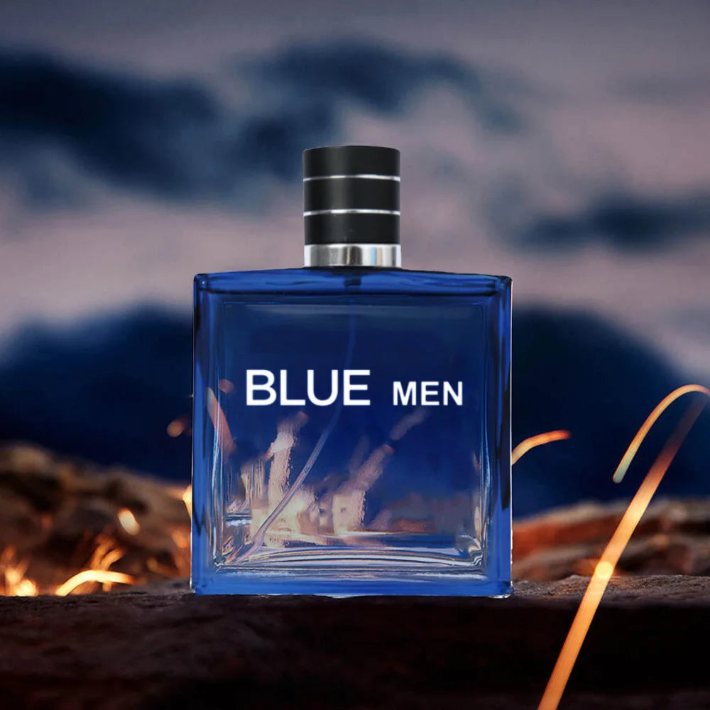 3.4 oz men's eau de toilette spray, durable perfume, lemon mint pink pepper flavor, very suitable for dating, daily life, partie