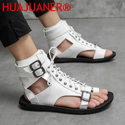 Men Trending Sandals Summer Outdoor Leisure Non-Slip Beach Luxury Sandals Fashion Breathable Brand Shoes Men Slippers