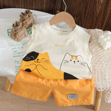 Toddler Cat Tank Top & Shorts Set — view 5