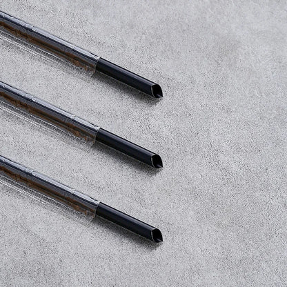 50PCS Black Reusable Straws Set, Heavy Duty for Thick Smoothies, Home/Kitchen/Bar Tool