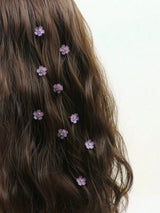Faux-Pearl Flower Hair Clips — view 2