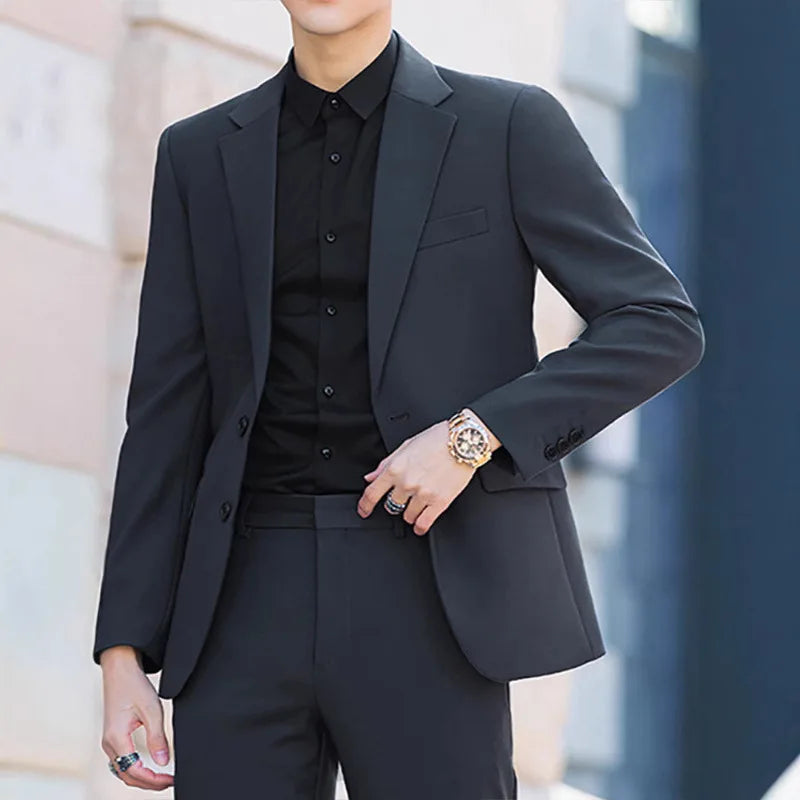 Blazer's New Men's Fashion Outdoor Travel Youth Wedding Campus Slimming Casual Korean-style Cool and Stylish Formal Wear Blazer