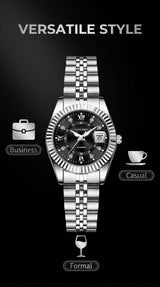 Classic Quartz Date Wristwatch