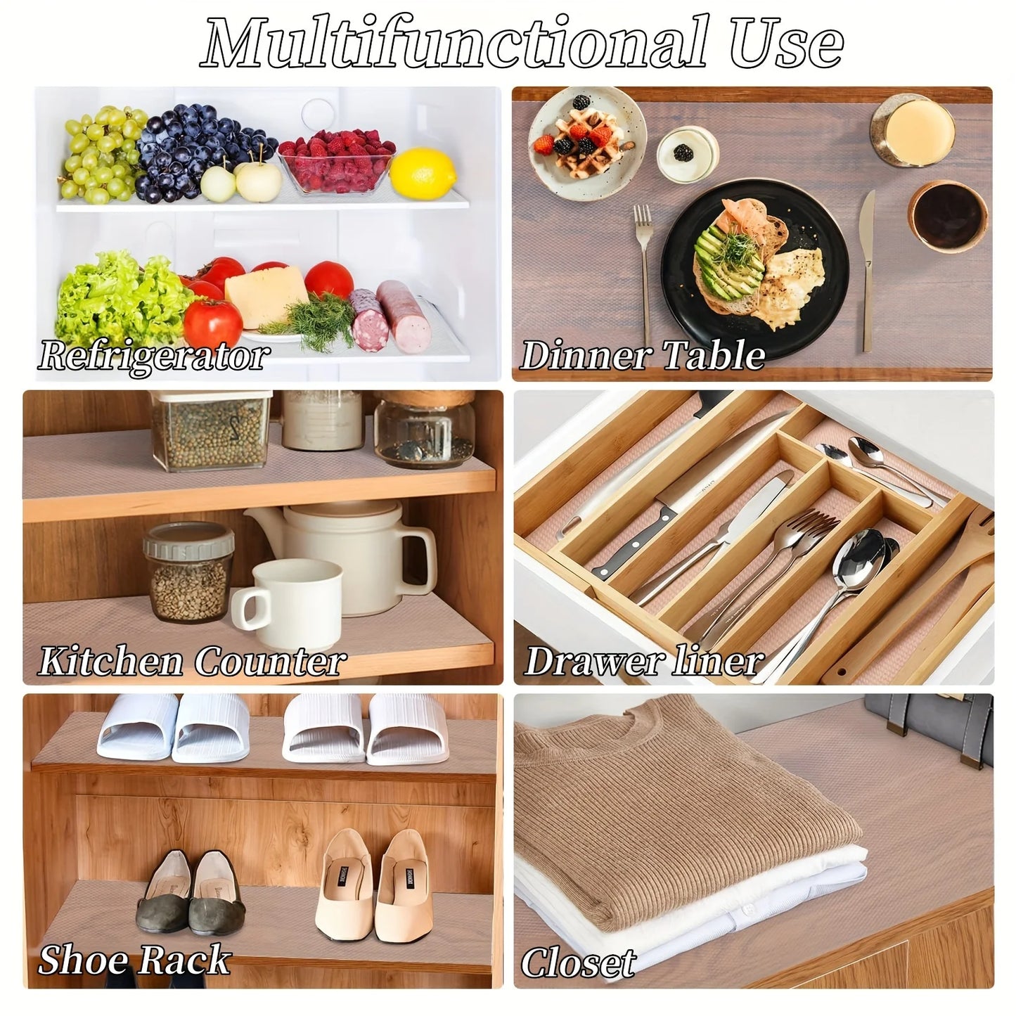 1 Roll 300cm/118inch Waterproof Non-Slip Plastic Shelf Liner Roll,Multipurpose Cabinet Drawer Mat Liner for Kitchen Daisy Design