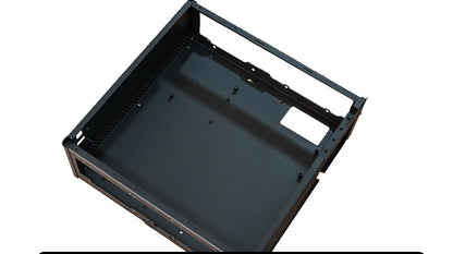 N10 NAS Case - 10+2 Bay Hot Swap, Supports MATX Board & 1U PSU, 4 PCI-E Slots, Aluminum Chassis for Storage