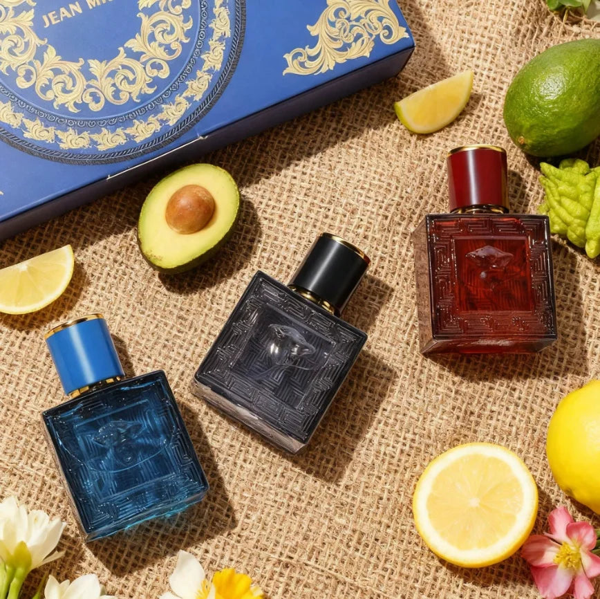 Original 90ml Men's Perfume Gift Box 3pcs Set Fascination Man Colognes Scent Lasting Woody Floral Fragrance Eau De Parfums Homme