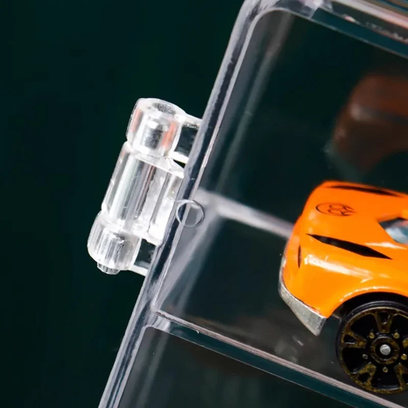 1:64 Acrylic Car Display Box For Hot Wheels Car Model Toy 8 Grid Cabinet Rack Dustproof Stackable Car Storage Box For Hotwheels
