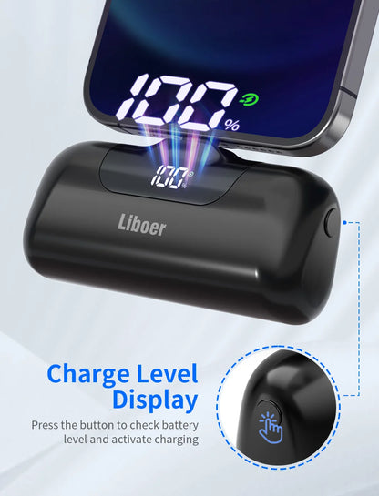Portable Charger 5000mAh Fast Charging Mini Power Bank Type C for HUAWEI iPhone Samsung Xiaomi Redmi External Battery Powerbank
