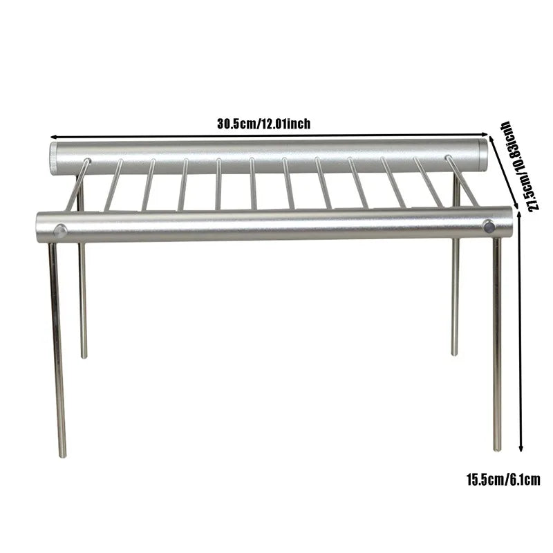 Protable Mini Pocket BBQ Grill Portable Stainless Steel BBQ Grill Folding BBQ Grill Barbecue Accessories For Home Park Use 2