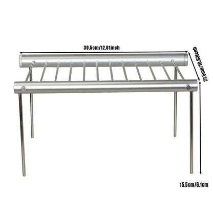 Protable Mini Pocket BBQ Grill Portable Stainless Steel BBQ Grill Folding BBQ Grill Barbecue Accessories For Home Park Use 2