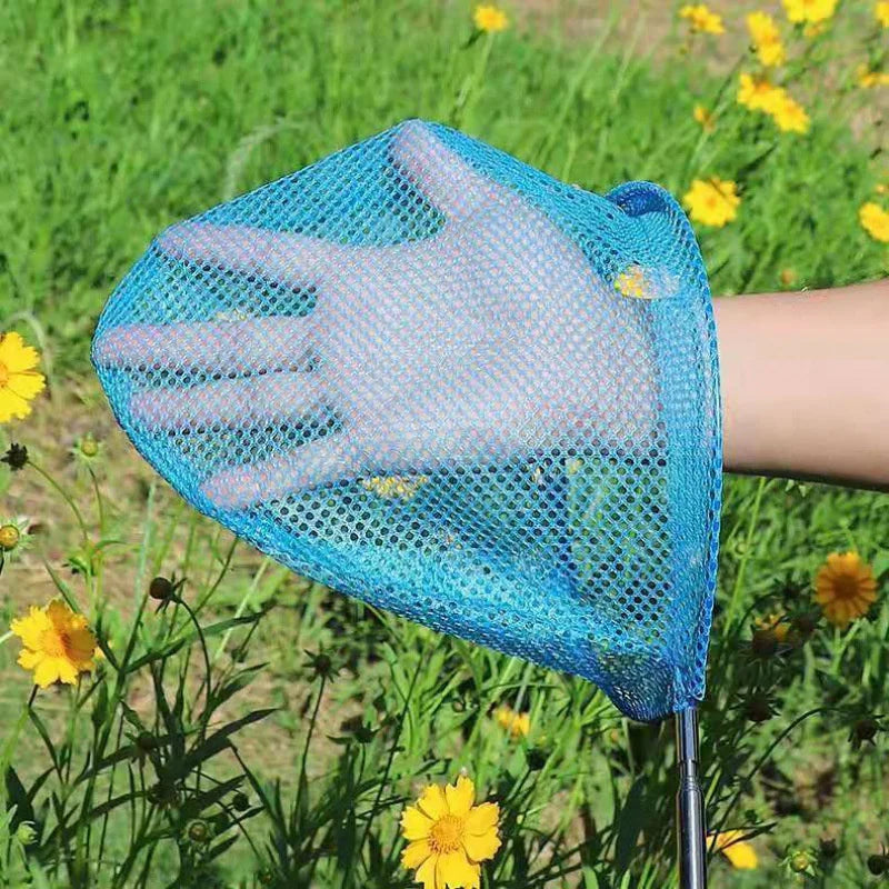 Children's Outdoor Entertainment Toy 3Pcs Multi Stainless Steel Telescopic Fishing Net Insect Net Fishing Pocket Beach Fun Toy ﻿