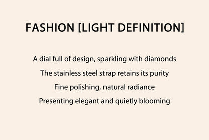 New Luxury Trendy Ladies Watch Luminous Waterproof Stainless Steel Date Woman Watch Fashion Elegant Quartz Women's Watches