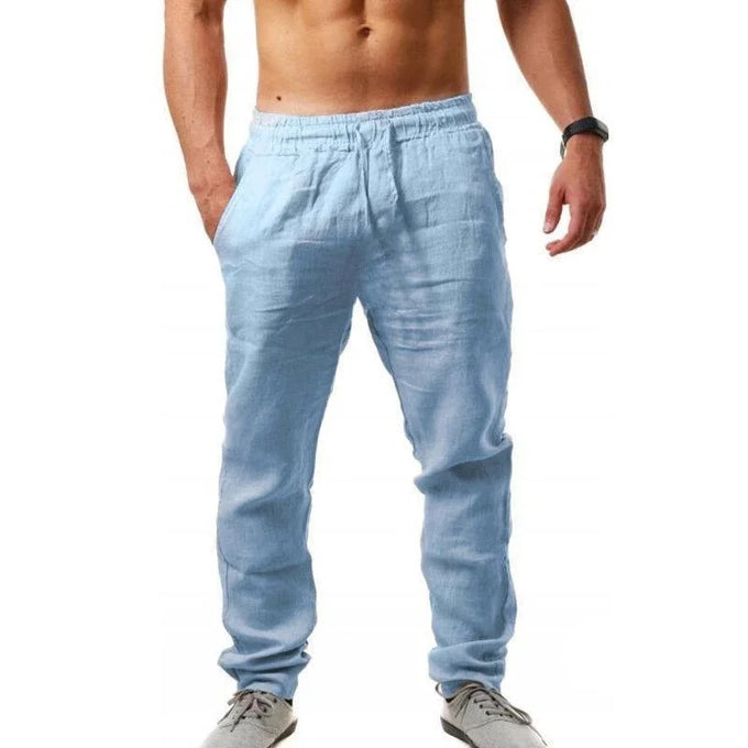 Men's Cotton-Linen Blend Trousers — product image