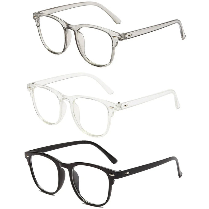 Round Clear-Lens Glasses Set — view 1