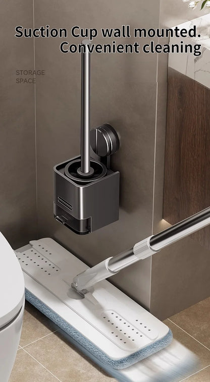 Suction Cup Toilet Brush For Household Wall Mounted Toilets With No Dead Corners Bathroom And Toilet Seat Cleaning Tool