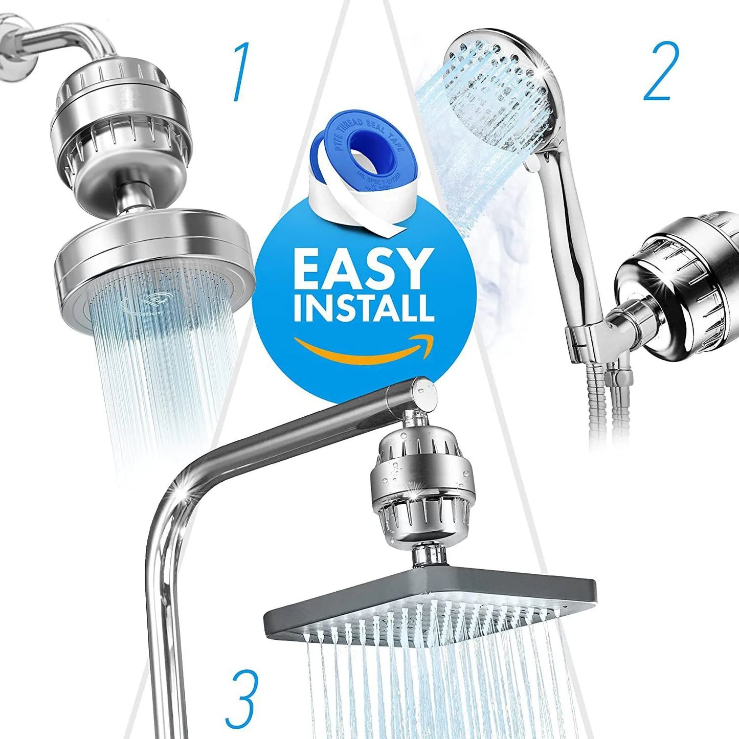 25-level new upgraded turbine filter multi-level bath water purifier household small water purifier bath filter