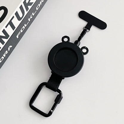 For Magsafe Magnetic Universal Mobile Phone Holder Backpack Clip Carabiner Retractable Steel Wire Rope Outdoor Anti-lost Stand