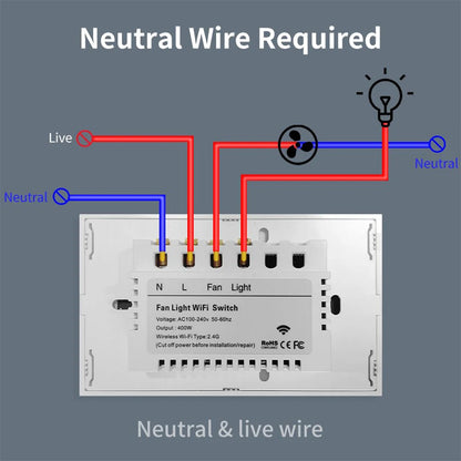 tuya Zigbee Smart fan switch Network connection APP remote control Alexa and Google Assistant AC110V 220V voice control