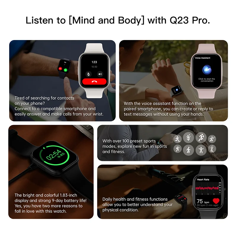 2026 Luxury Smart Watch Fitness Heart Rate Monitor Waterproof Sport Smart Band Wrist Smartwatch for Man Woman Android IOS Phones