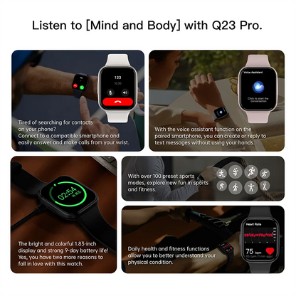 2026 Luxury Smart Watch Fitness Heart Rate Monitor Waterproof Sport Smart Band Wrist Smartwatch for Man Woman Android IOS Phones