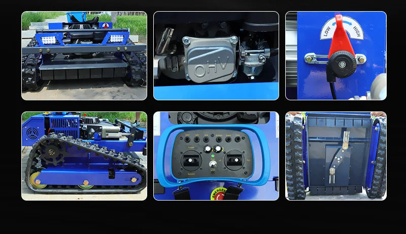 Customized Remote Control Self Propelled DIY Mower AWY-550 Crawler All-terrain with Simple Operation and High Efficiency CE EPA