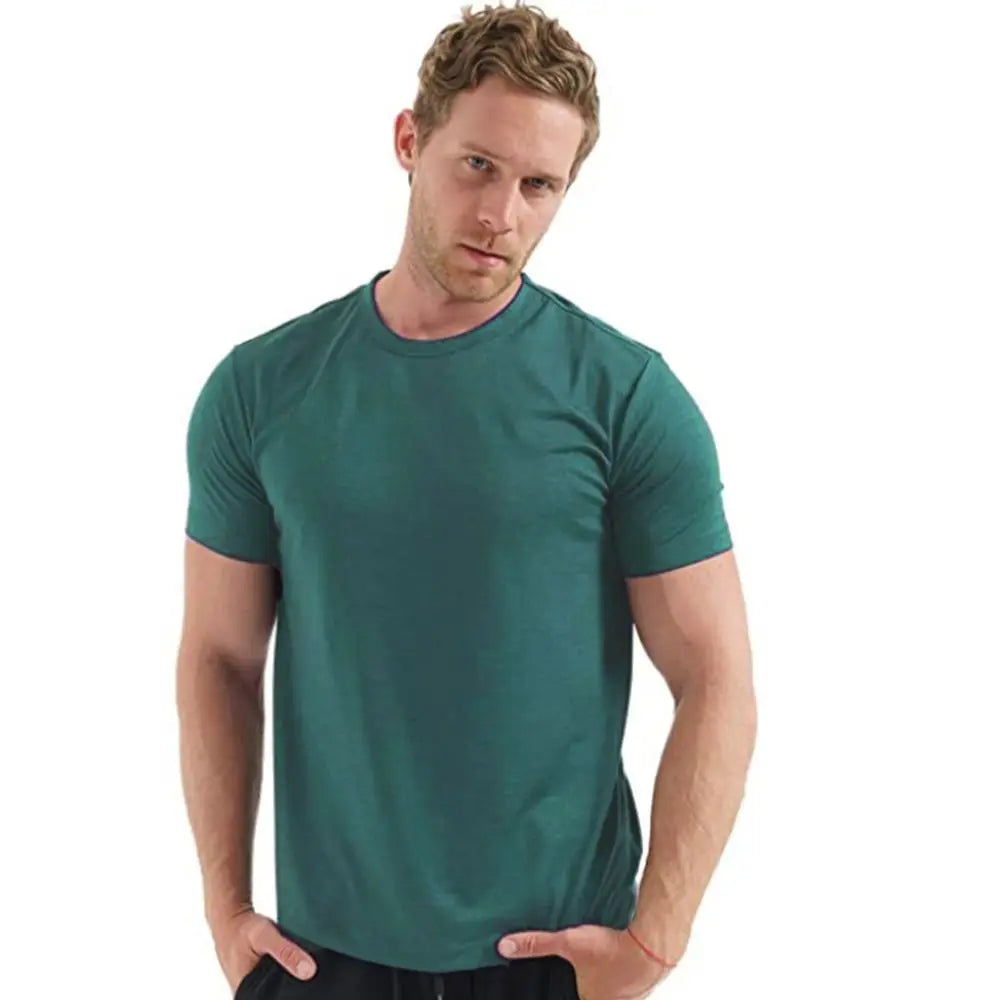 100% Superfine Merino Wool T Shirt Mens Base Layer Shirt Merino Wool Wicking Breathable Quick Dry Anti-Odor +Merino Wool Socks