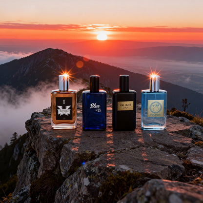 4-Piece men's Perfume Gift Set (0.68oz Each ) - 4Long-Lasting Fruity aroma & Fresh Scents, The Perfect Holiday, Date & Party Gif