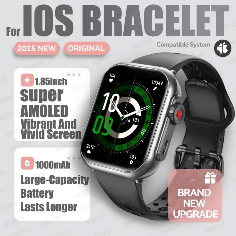 2026 Fashion Women Watch Ultra2 SE Smart Watches 1000mAh 1.85"AMOLED Full Touch Screen BT Call Smartwatch For Android IOS Ladies