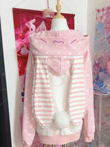 Ruffled Graphic Cardigan