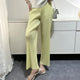 High-Waisted Pleated Wide-Leg Pants
